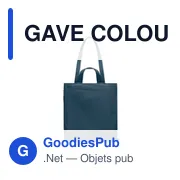 GAVE COLOUR Sac shopping en coton recyclé - Miniature 3