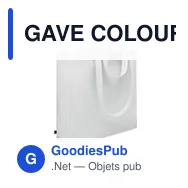 GAVE COLOUR Sac shopping en coton recyclé - Miniature 10