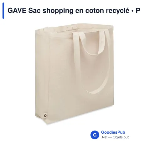 GAVE Sac shopping en coton recyclé