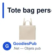 GAVE Sac shopping en coton recyclé - Miniature 2