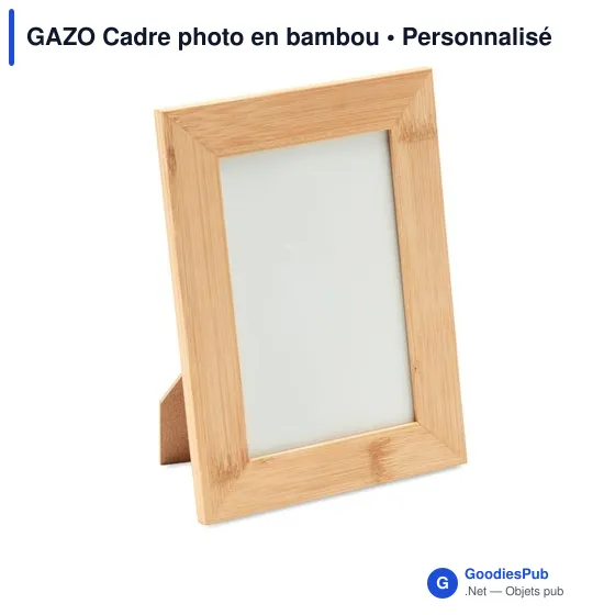 GAZO Cadre photo en bambou - Image 1