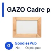 GAZO Cadre photo en bambou - Miniature 5