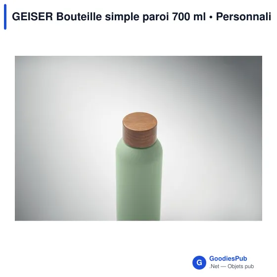 Bouteille personnalisable en acier inoxydable avec logo - GEISER 700 ml - Image 11