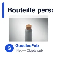 Bouteille personnalisable en acier inoxydable avec logo - GEISER 700 ml - Miniature 4