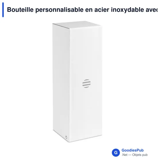 Bouteille personnalisable en acier inoxydable avec logo - GEISER 700 ml - Image 5