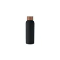 Variante noir - Bouteille personnalisable en acier inoxydable avec logo - GEISER 700 ml