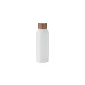 Variante blanc - Bouteille personnalisable en acier inoxydable avec logo - GEISER 700 ml