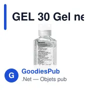 GEL 30 Gel nettoyant pour mains 30ml - Miniature 2