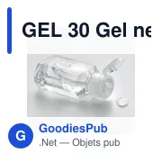 GEL 30 Gel nettoyant pour mains 30ml - Miniature 4