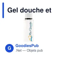 Gel douche et shampooing personnalisable 50 ml avec logo - Made in Europe - Miniature 1