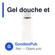 Gel douche et shampooing personnalisable 50 ml avec logo - Made in Europe - Miniature 2
