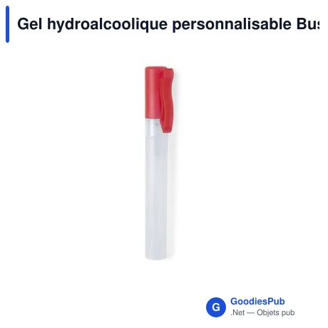 Gel hydroalcoolique personnalisable Bustan avec logo