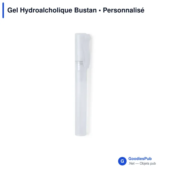 Gel hydroalcoolique personnalisable Bustan avec logo - Image 11