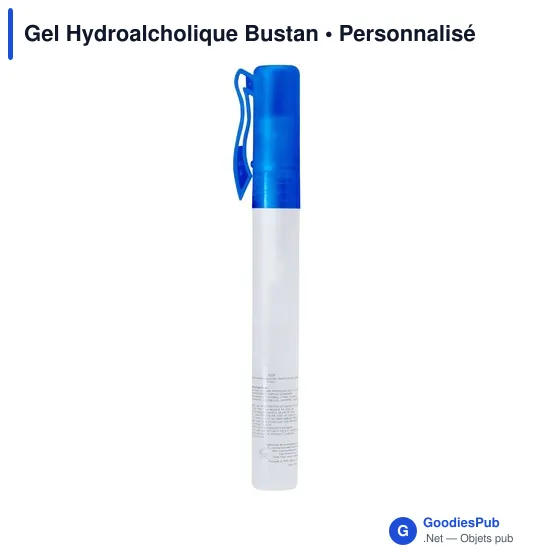 Gel hydroalcoolique personnalisable Bustan avec logo - Image 3