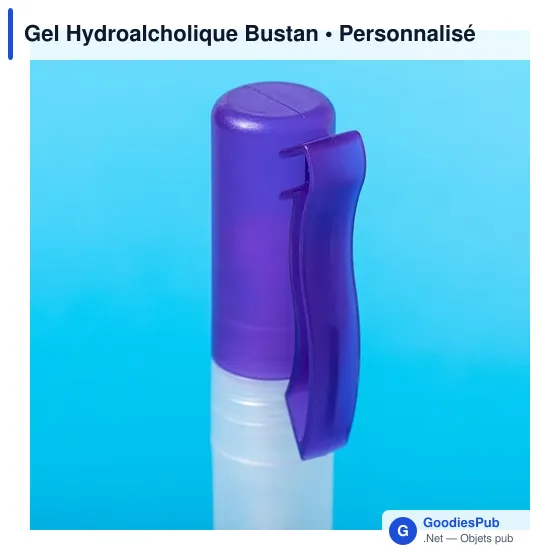 Gel hydroalcoolique personnalisable Bustan avec logo - Image 4