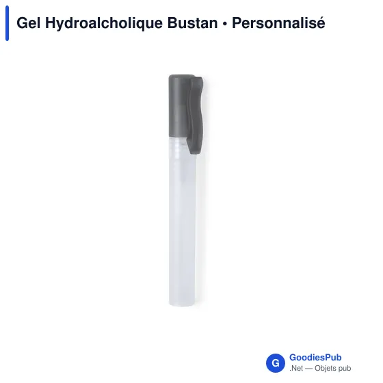 Gel hydroalcoolique personnalisable Bustan avec logo - Image 6