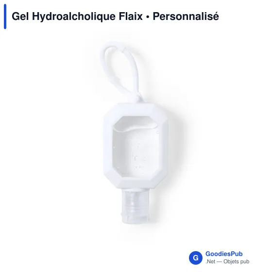 Gel hydroalcoolique personnalisable Flaix avec logo - Image 2