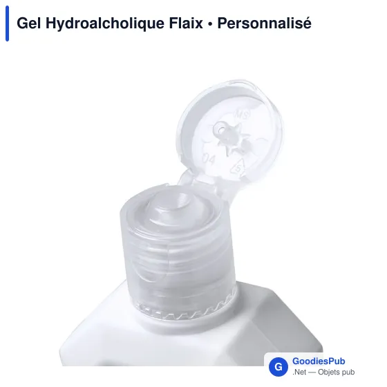 Gel hydroalcoolique personnalisable Flaix avec logo - Image 4