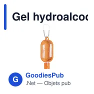 Gel hydroalcoolique personnalisable Trikel avec logo - Miniature 1