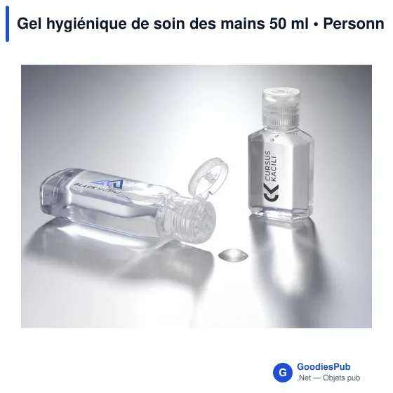 Gel hygiénique de soin des mains personnalisable avec logo - 50 ml - Image 2