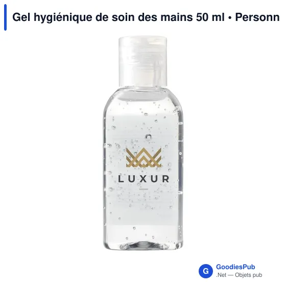 Gel hygiénique de soin des mains personnalisable avec logo - 50 ml - Image 4