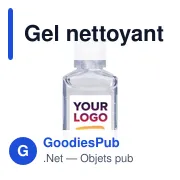 Gel antibactérien personnalisable Saniclean avec logo - Miniature 3