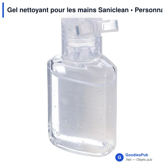 Gel antibactérien personnalisable Saniclean avec logo - Image 4