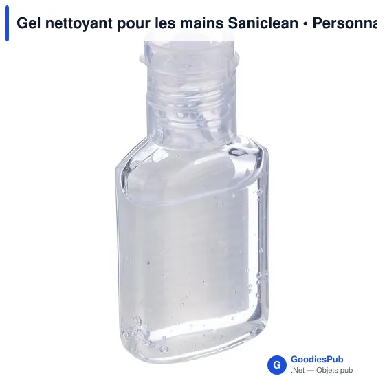 Gel antibactérien personnalisable Saniclean avec logo - Image 5