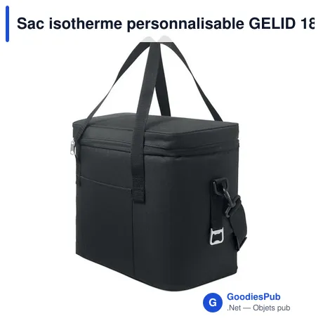 Sac isotherme personnalisable GELID 18L avec logo