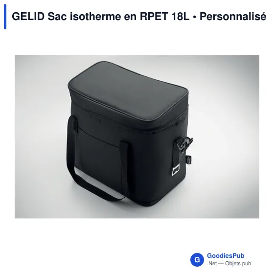 Sac isotherme personnalisable GELID 18L avec logo - Image 8