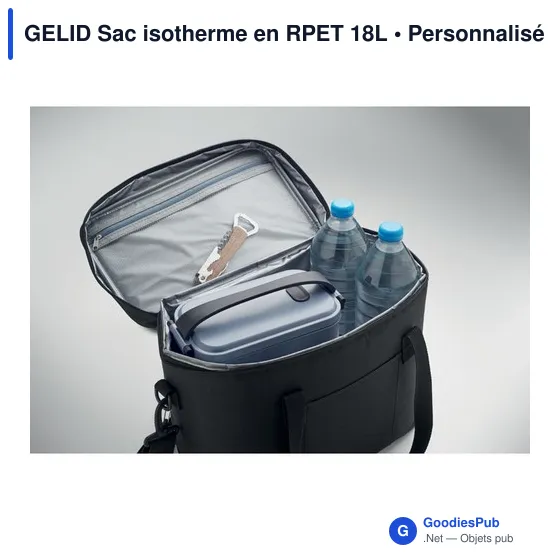 Sac isotherme personnalisable GELID 18L avec logo - Image 9