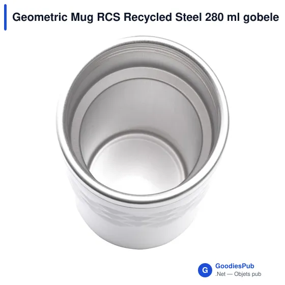 Mug isotherme personnalisable en acier inoxydable recyclé avec logo - Image 11
