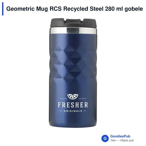 Mug isotherme personnalisable en acier inoxydable recyclé avec logo - Image 7