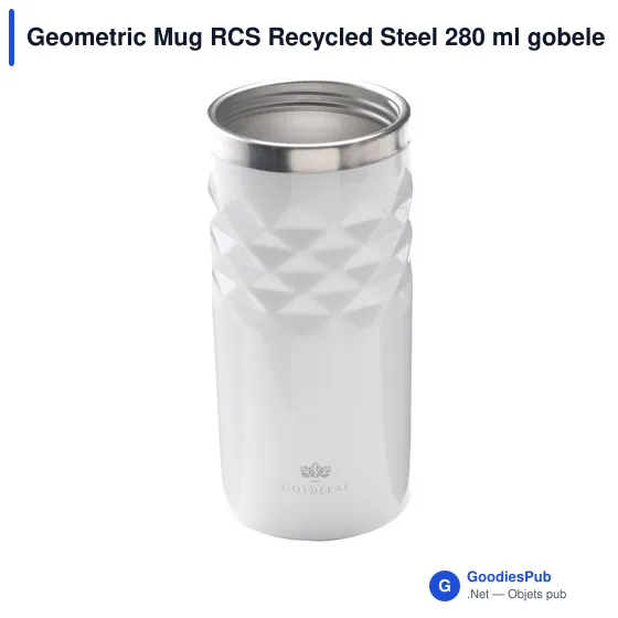 Mug isotherme personnalisable en acier inoxydable recyclé avec logo - Image 10