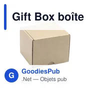 Boîte prête à l'envoi personnalisable pour objets publicitaires - Gift Boxavec logo - Miniature 1