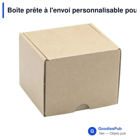 Boîte prête à l'envoi personnalisable pour objets publicitaires - Gift Boxavec logo