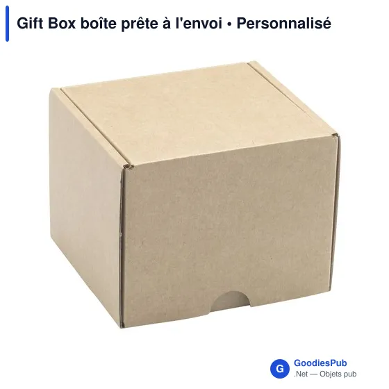 Boîte prête à l'envoi personnalisable pour objets publicitaires - Gift Boxavec logo - Image 1
