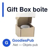 Boîte prête à l'envoi personnalisable pour objets publicitaires - Gift Boxavec logo - Miniature 2