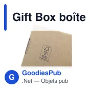 Boîte prête à l'envoi personnalisable pour objets publicitaires - Gift Boxavec logo - Miniature 3
