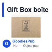 Boîte prête à l'envoi personnalisable pour objets publicitaires - Gift Boxavec logo - Miniature 4
