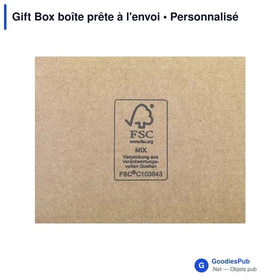 Boîte prête à l'envoi personnalisable pour objets publicitaires - Gift Boxavec logo - Image 4
