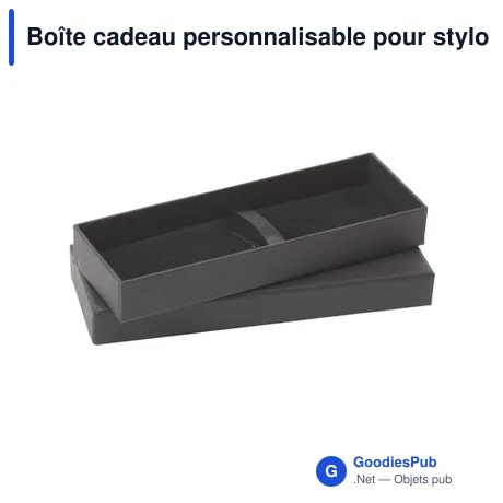 Boîte cadeau personnalisable pour stylos avec logo