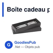 Boîte cadeau personnalisable pour stylos avec logo - Miniature 2