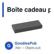 Boîte cadeau personnalisable pour stylos avec logo - Miniature 3