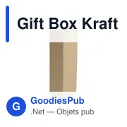 Coffret cadeau personnalisable en carton Kraft pour bouteillesavec logo - Miniature 1