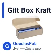 Coffret cadeau personnalisable en carton Kraft pour bouteillesavec logo - Miniature 5