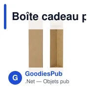 Boîte cadeau personnalisable en papier kraft pour stylos - Gift Box Kraftavec logo - Miniature 5