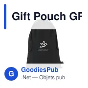 Sac cadeau personnalisable en coton recyclé avec logo - Gift Pouch GRS - Miniature 5