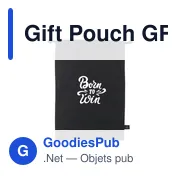 Sac cadeau personnalisable en coton recyclé avec logo - Gift Pouch GRS - Miniature 6