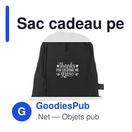 Sac cadeau personnalisable en coton recyclé avec logo - Gift Pouch GRS - Miniature 5